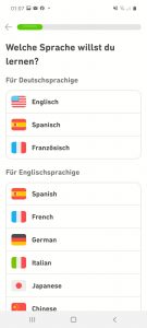 Duolinge Test Erfahrung - Welche Sprache lernen