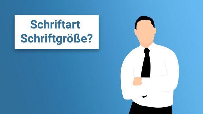 Bewerbung Schriftart Schriftgröße Anschreiben
