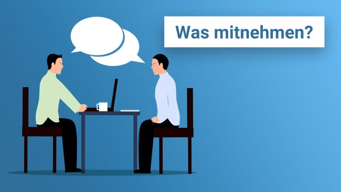 Bewerbung Vorstellungsgespräch - was mitnehmen - Gegenstände